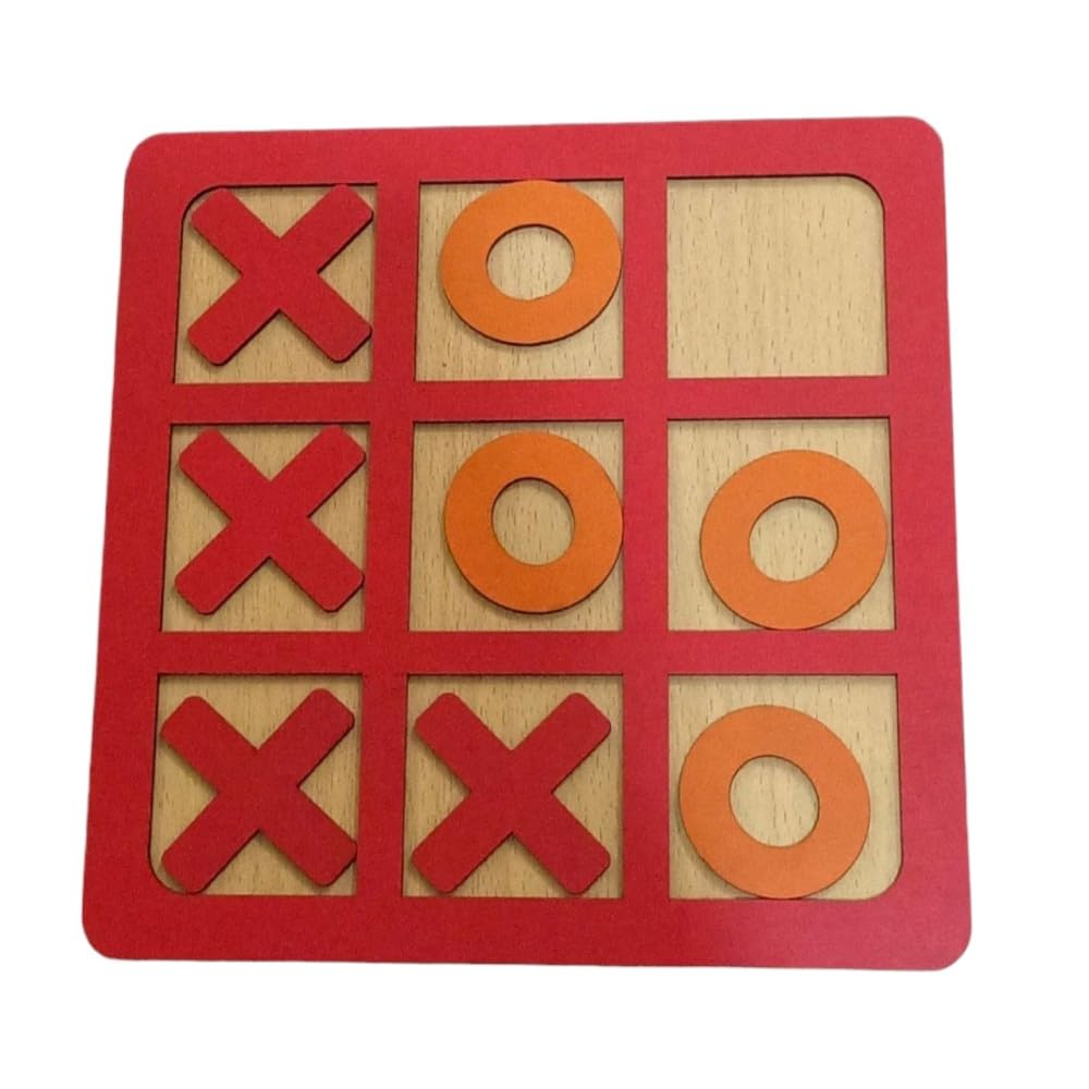 Al Safwa X - O Wooden Toy 20x20cm Red R25-2-1