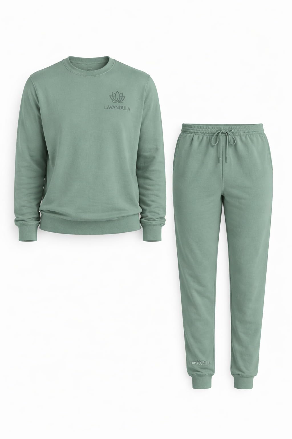 Lavandula Boys Winter Cotton Pyjamas, Beige and Petrol, Lotus Logo