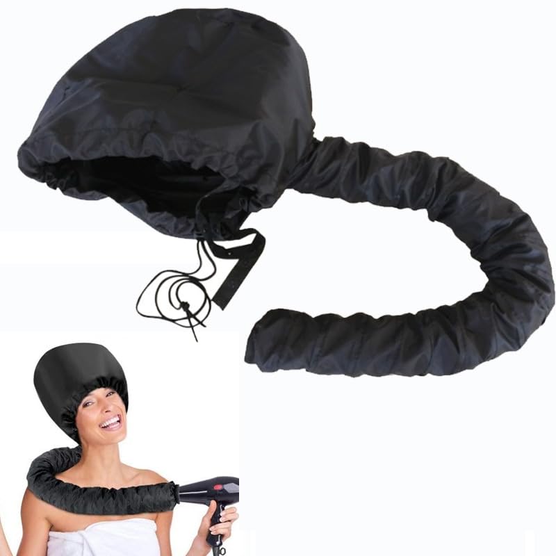 THE PACK | Bonnet Hair Dryer Attachment,| amazingEGP | Adjustable Hood Cap with Hose, Universal Fit for Deep Conditioning and Styling (BLACK)