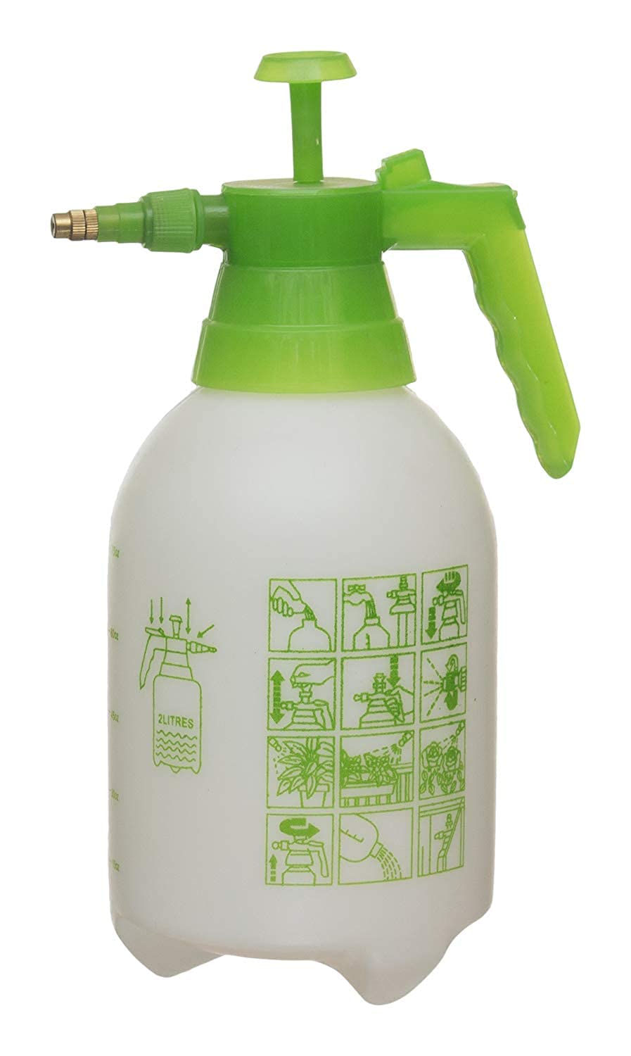 Style 1023 Spray Bottle Pump Plant Water Pressure, 2 liter -White