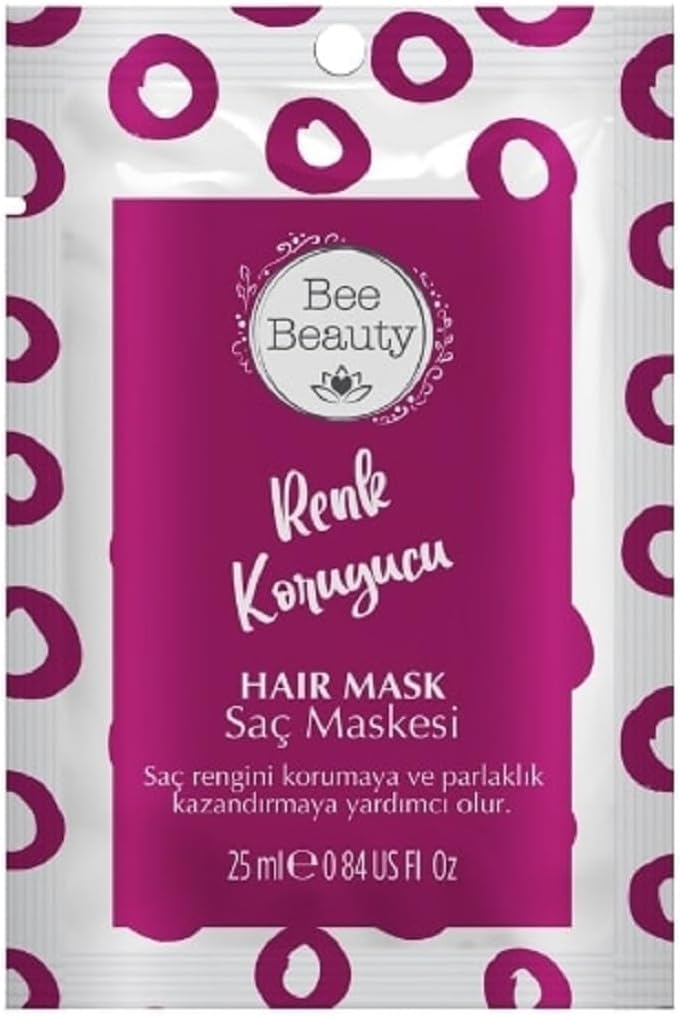 BEE BEAUTY COLOR PROTECT HAIR MASK 25ML MADE IN TURKEY.