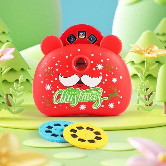 Christmas Santa Camera Mini Projector for Holiday Decorations 7x5 cm Fun Festive Room Display Perfect Gift for Home Office Seasonal Entertainment