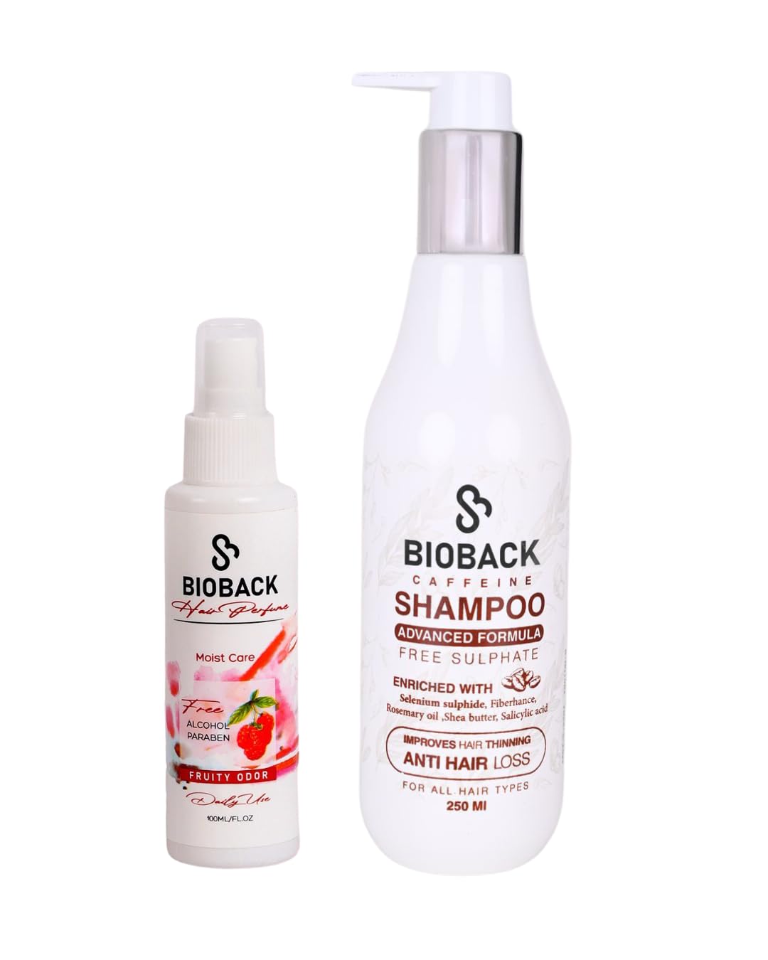 Bloom kit (caffeine anti dandruff shampoo and fruity hair mist)
