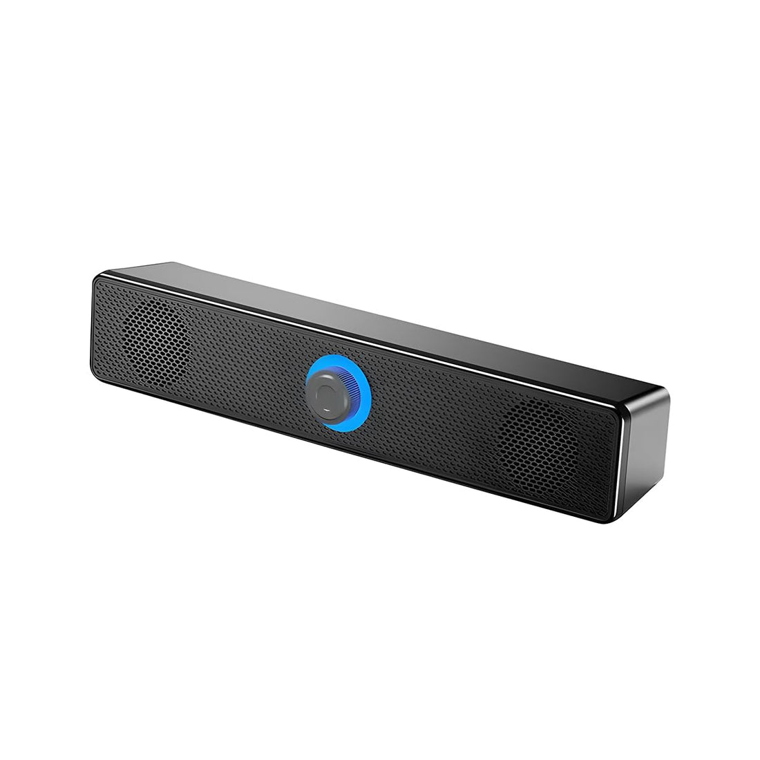 SIGNCLUBS Audio System Computer Speaker, USB Powered Sound Bar Speakers With volume knob, Bluetooth Link, Subwoofer Stereo Sound for PC Tablets Desktop Laptop (Black)