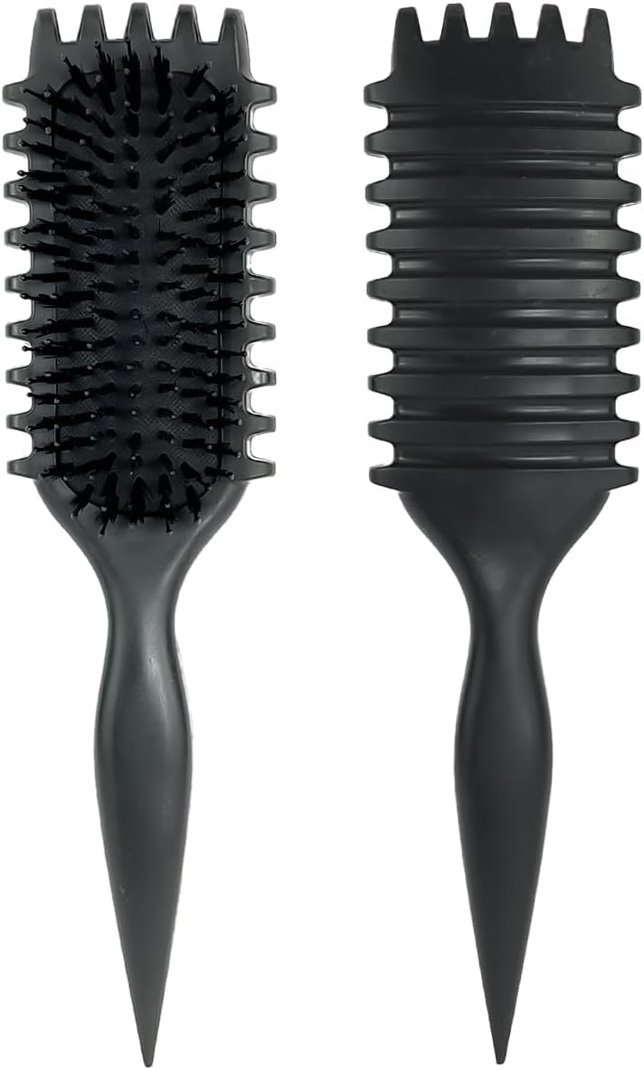 Alice - Brush, Curly Hair Brush Styling, Wet & Dry Detangler Hair Brush, The Essential Tool For Shaping & Styling Your Curls, Achieve Perfectly Defined (Pink) (اسود)