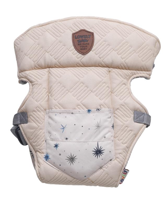 Lovely Baby Adjustable Newborn Carrier Comfortable & Safe Design for Easy Carrying Beige