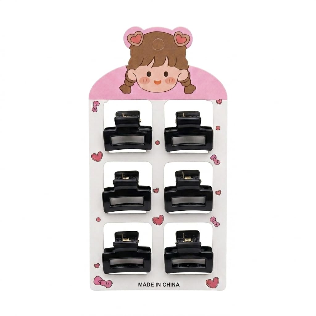 Catch Up Hair Claw Clips Set for Women & Girls – 6 Pieces Stylish Hair Clips, Strong Hold Non-Slip Design, Lightweight Durable Hair Accessories for Daily Styling & Casual Wear