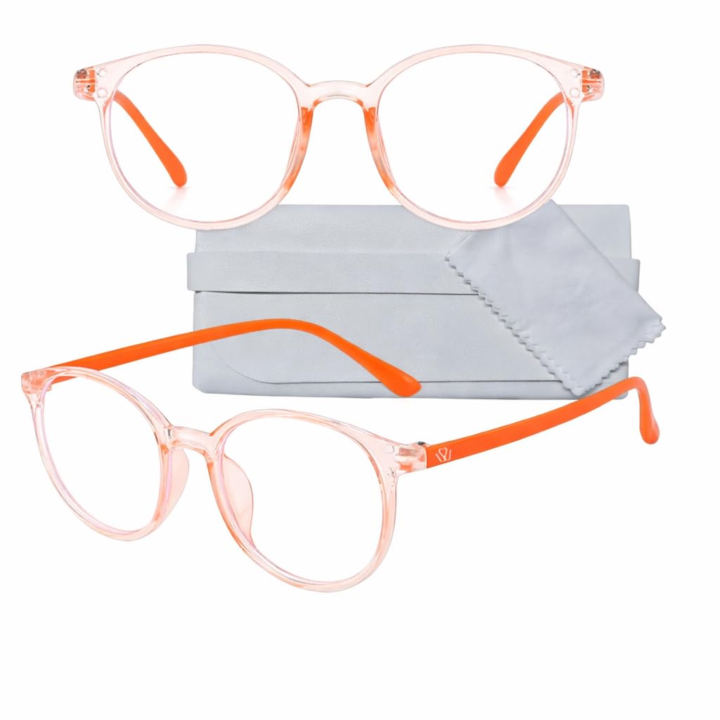 Kids Blue Light Blocking Glasses - Kids - Flexible and Light Silicone Frame - Eye Protection from Devices Screens - Suitable for Girls and Boys