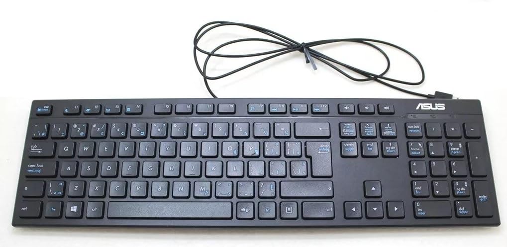 USB Wired Keyboard AS-US AW211 English-Arabic, Black