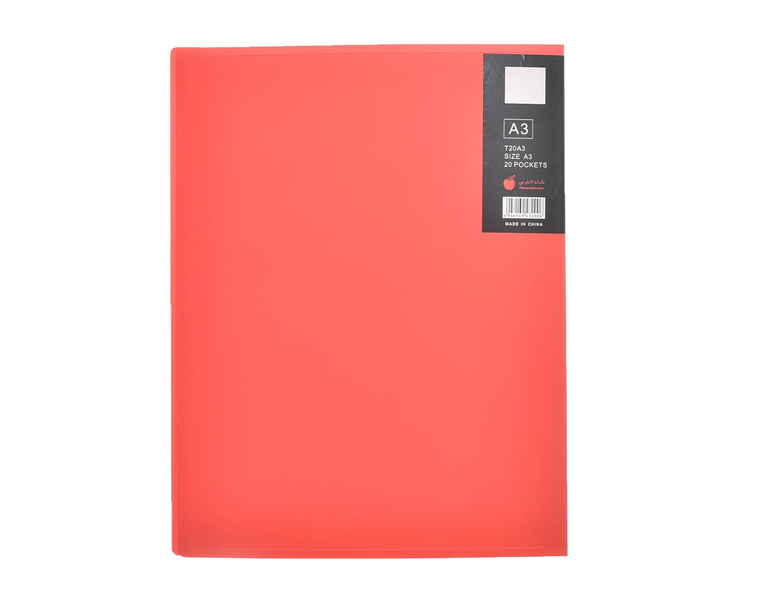 Elmaayergy T20 A3 T820A A4 File Folder With 20 Pockets Suitable For classroom, Homeschooling, And Individual Study Environments