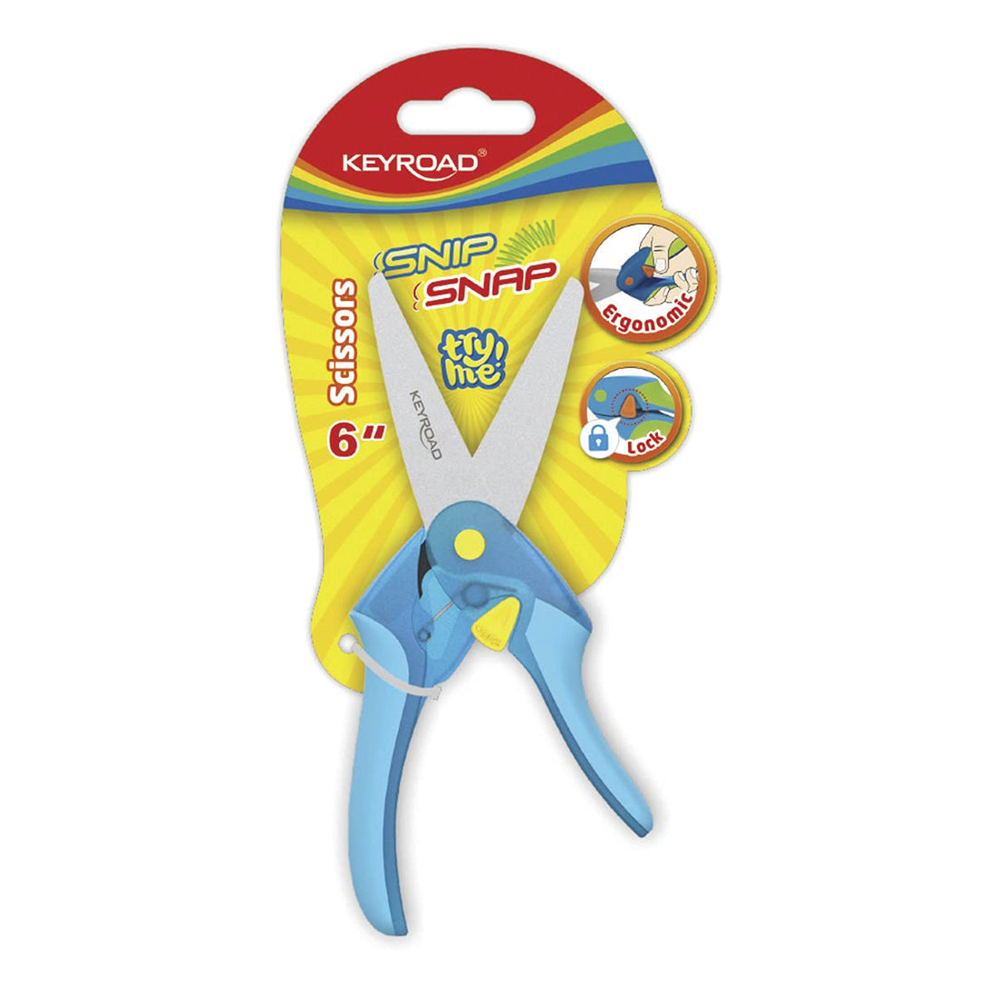 Keyroad scissors snip snap 6cm kr971696 .multicolor(1 piece)