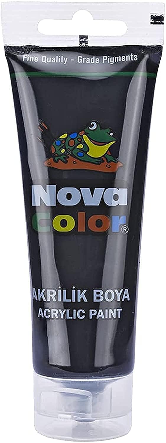 Nova Turkish Acrylic Color Tube 75mm Black NC-260