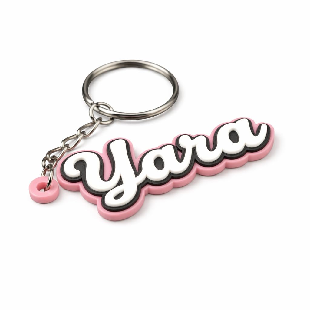 Yara Keychain - Personalized Name Keychain - "Yara" Personalized Gift for Friends, Family, Lovers, Best Friend, Birthday, Anniversary, Graduation, Christmas, Valentine's Day, Keepsake Jewelry