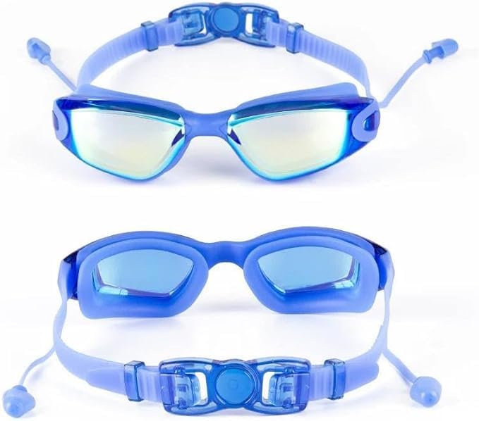Professional Fitness Swimming Goggles with Swimming Goggles Anti-Fog Anti-Leak UV Protection (Multicolor)