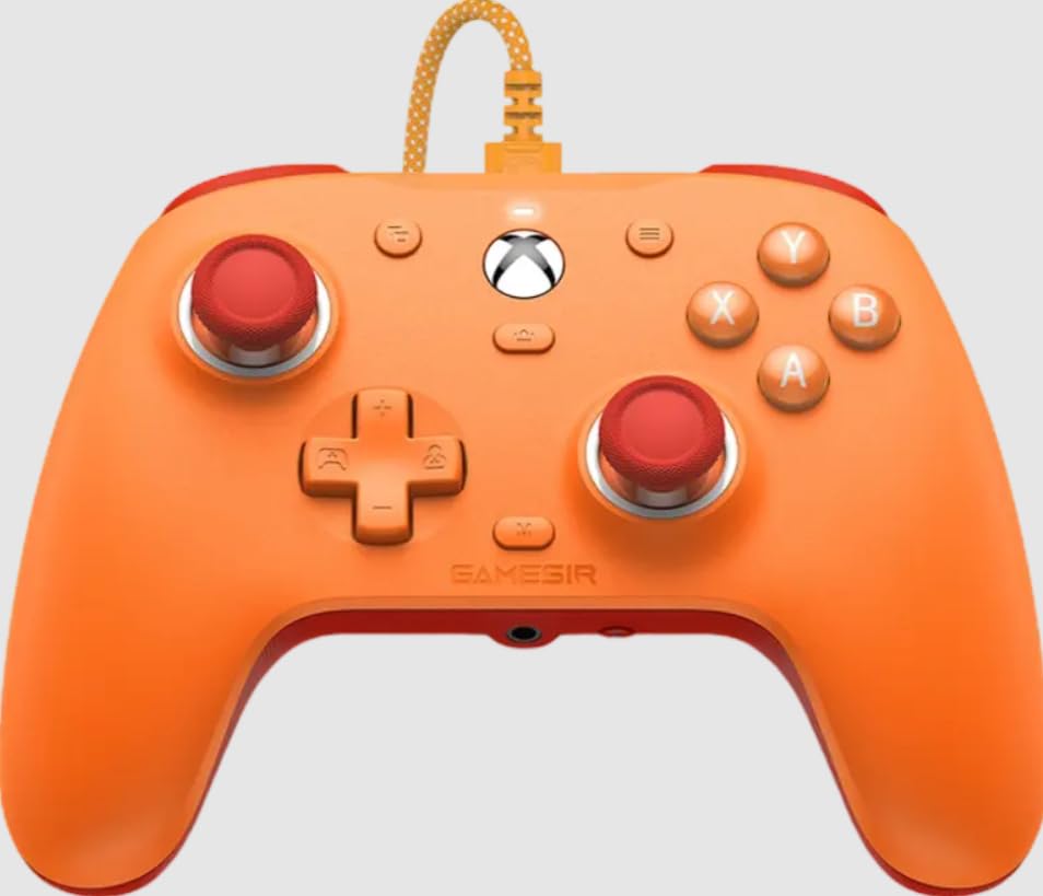ANKHGIFTSHOP G7 SE Gaming Controller, Compatible with x-b/o/x Series X/S, x-b/o/x One X/S, Windows 10/11, Steam (Orange)