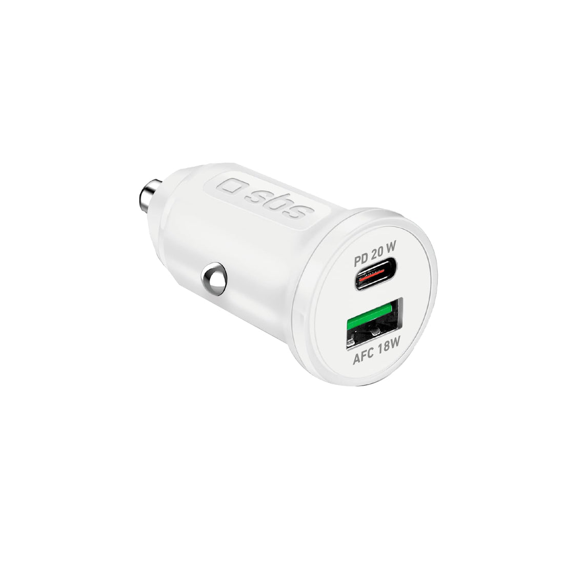 SBS 12/24V 20W Car Charger, White