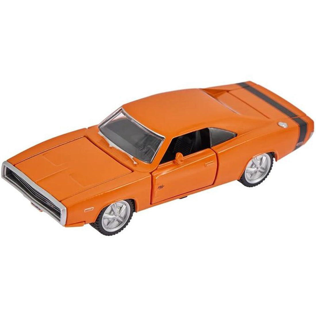 1:36 Dodge Charger R/T Die-Cast Model Car – Classic Orange Muscle Car with Openable Doors, Hood & Trunk