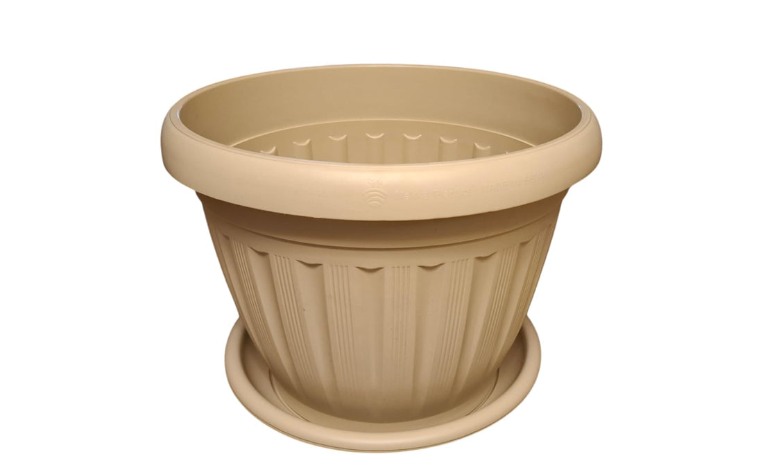 German Plant Pot, 40 cm, beige