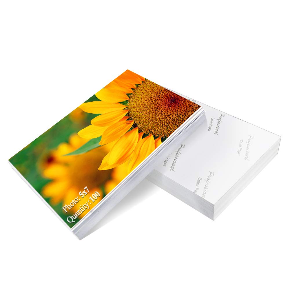 ZBEIVAN Photo Paper 5x7 inch High Glossy Paper 100 Sheets