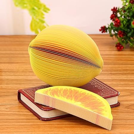 A sticky note, fruit-shaped and decorative, note stickers suitable for students, home office decorations, choose the shape randomly, two pieces