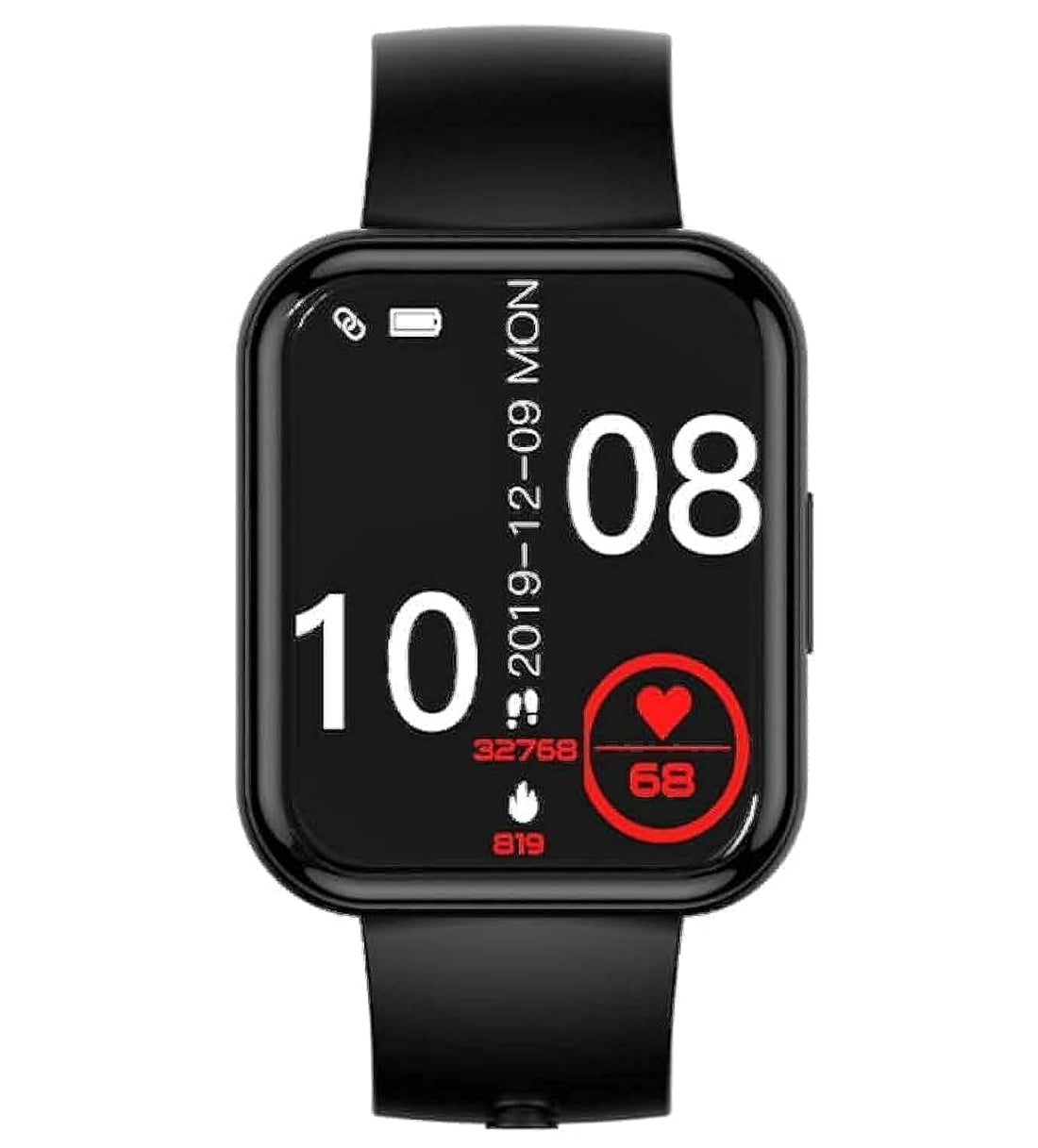Choetech Smart Watch 1.91 Inch touch screen, Health monitoring, Life Control Rectangle Black