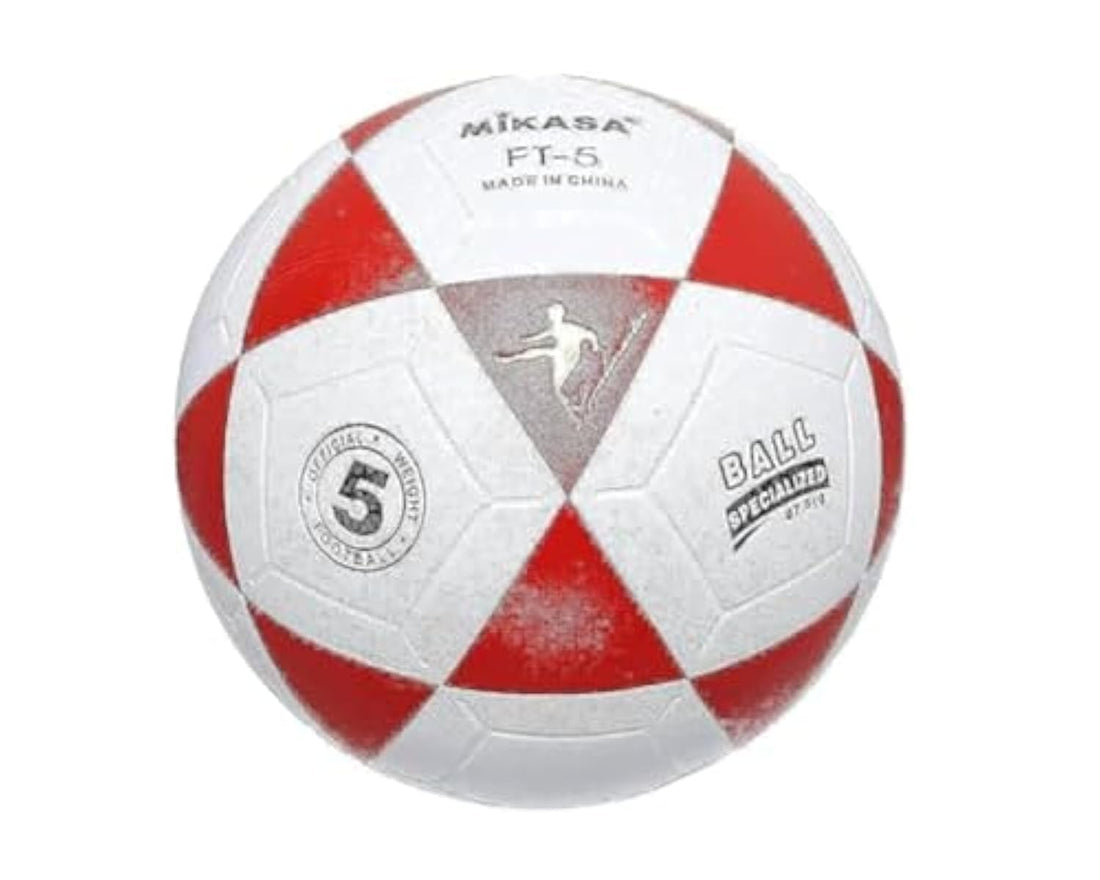 Mikasa football size 5 - white & red
