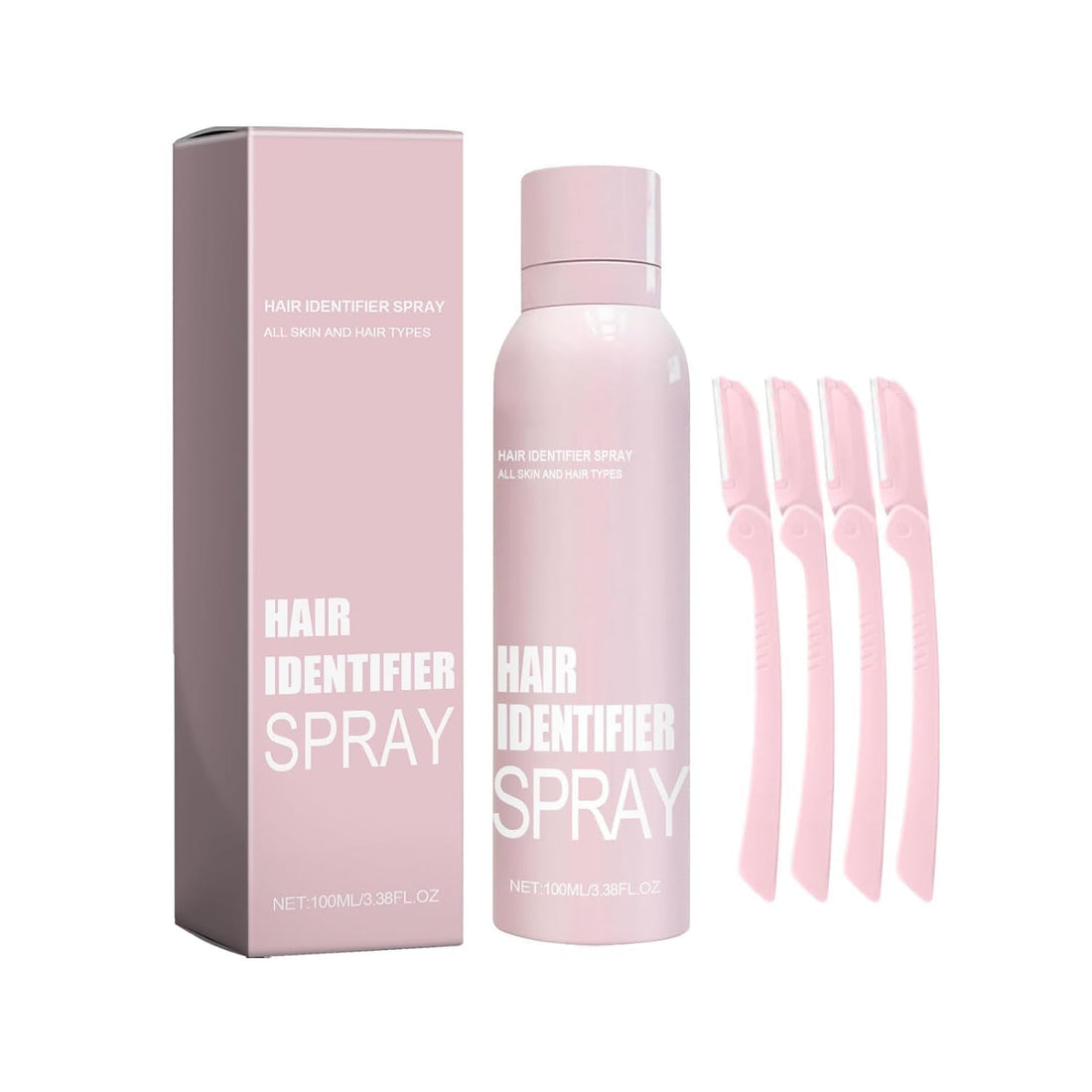 Fashion Mania Hair Identifier Spray for Face Shaving, Moisturizing and Skin Care Dermaplaner Set