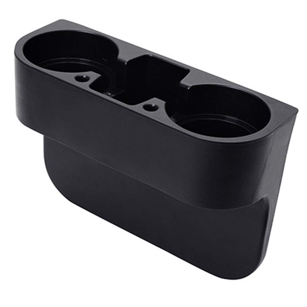 Car Seat Wedge Cup Holder, Universal Car Cup Holder, Car Seat Gap Organizers and Storage Front Seat, Seat Gap Filler with Cup Holder for Keys, Cell Phone, Cards, Glove, Wallets, Sunglasses Black 1PC