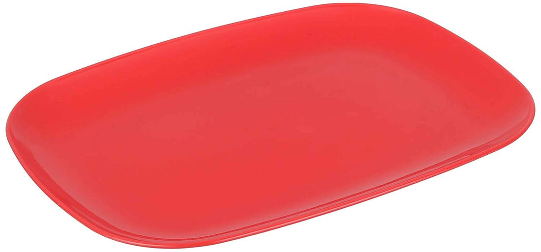 M-Design Eden™ Serving Platter 36 cm x 26 cm - BPA Free, Microwave Safe, Dishwasher Safe, Food Safe, Stackable - Red