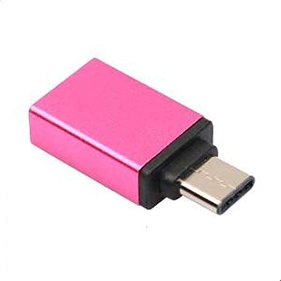 USB 3.0 Male to Female Type C OTG Adapter (Pink)