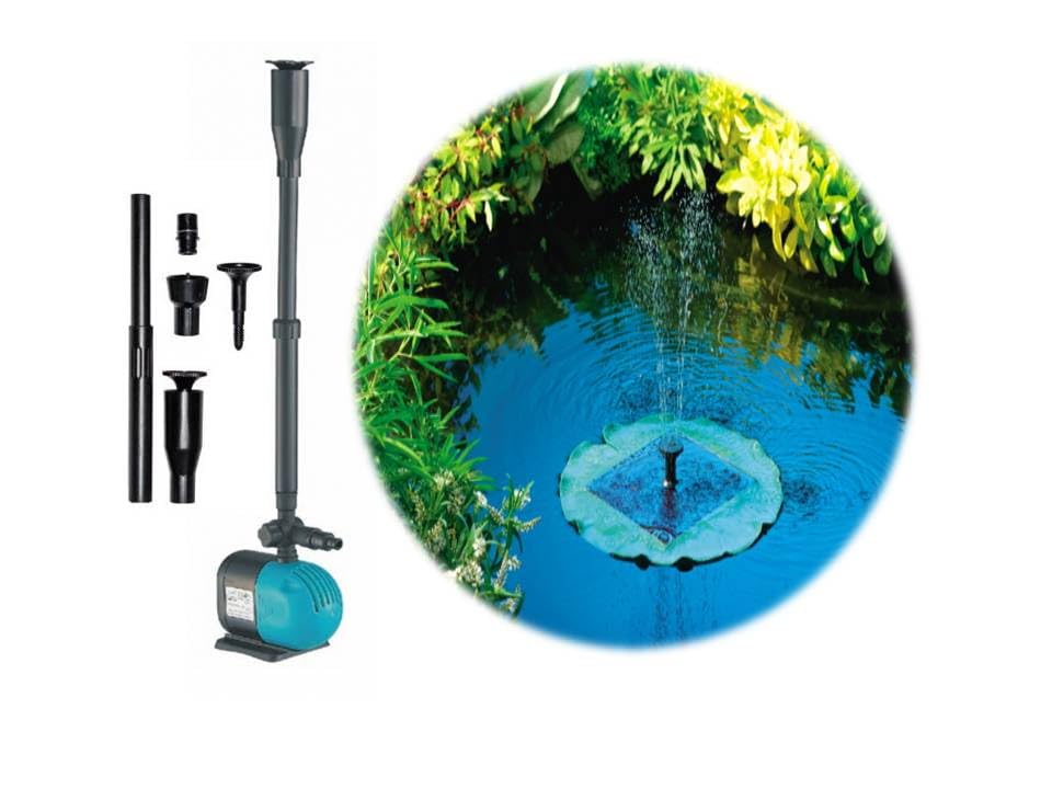 Fountain, Pump, 55W, 2.3m Head, 2300L/H Flow, DIY Fountain for Small Ponds, Swimming Pool, Bird Bath, Basin