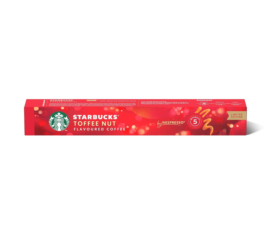 Limited Edition Starbucks Toffee Nut Flavored Coffee-10 Capsules