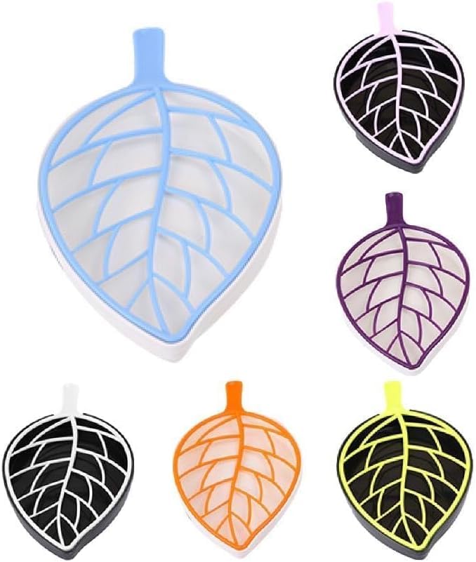 Leaf Shape Soap Holder with Plastic Soap Dish Drainage Beautiful and Practical for Bathroom Kitchen Made of High Quality Material