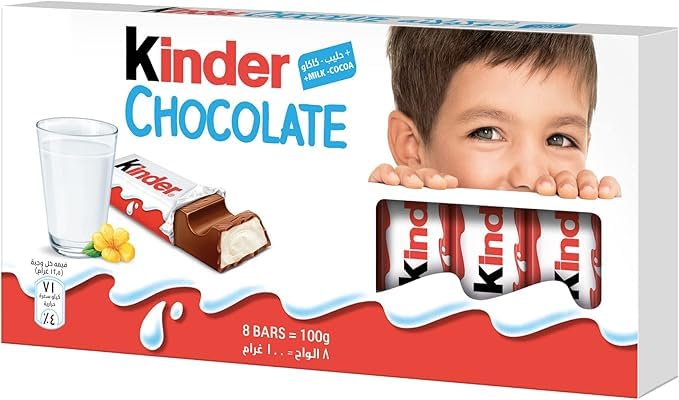 Kinder Chocolate - (8 Bars x 12g) - 100g