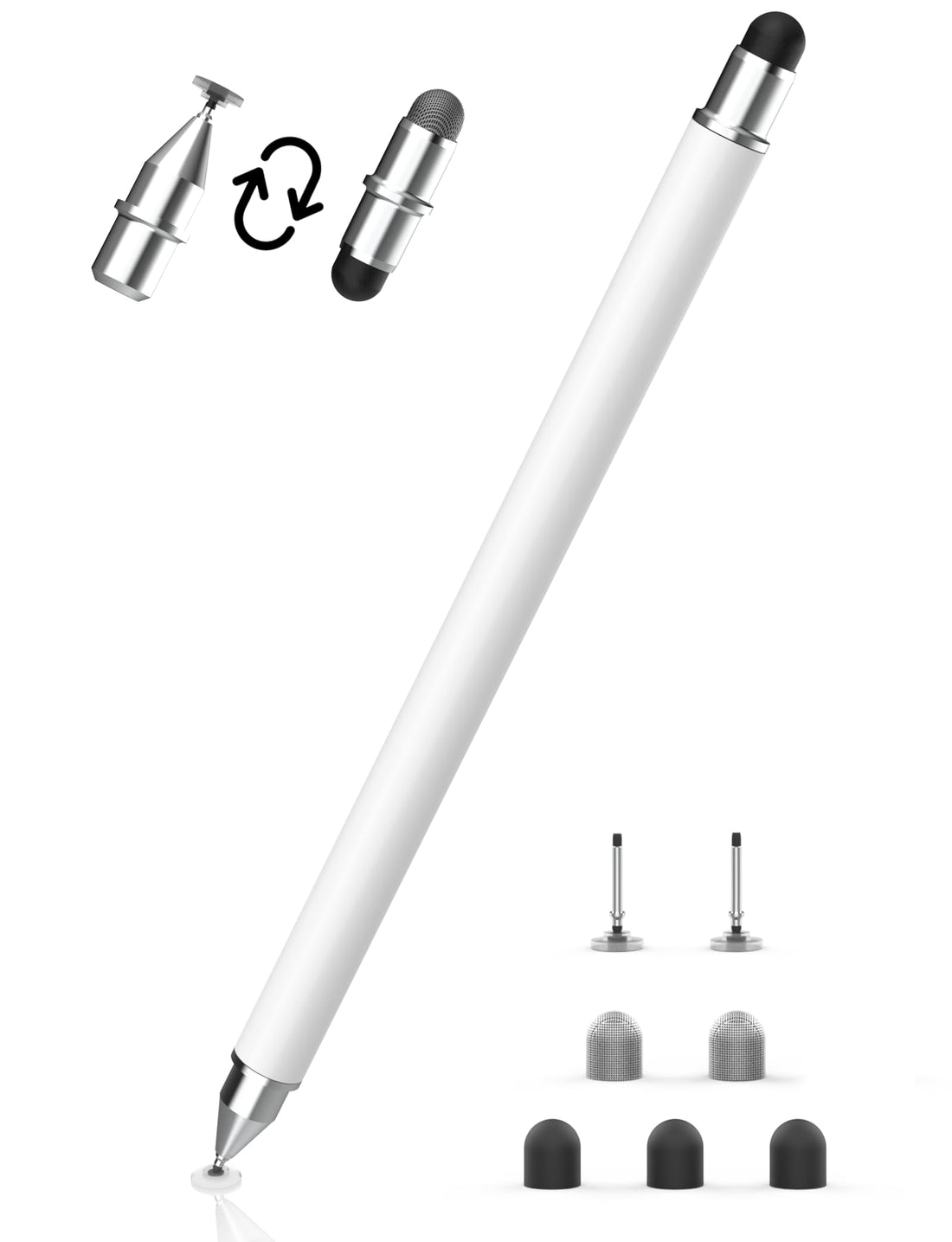 MEKO Stylus Pens for Touch Screens, 3 in 1 Magnetic Replacement Tip Tablet Touch Screen Pen, Universal High Sensitivity Stylus for iPad/Pro/Air/Mini/iPhone/Samsung/Google/Motorola