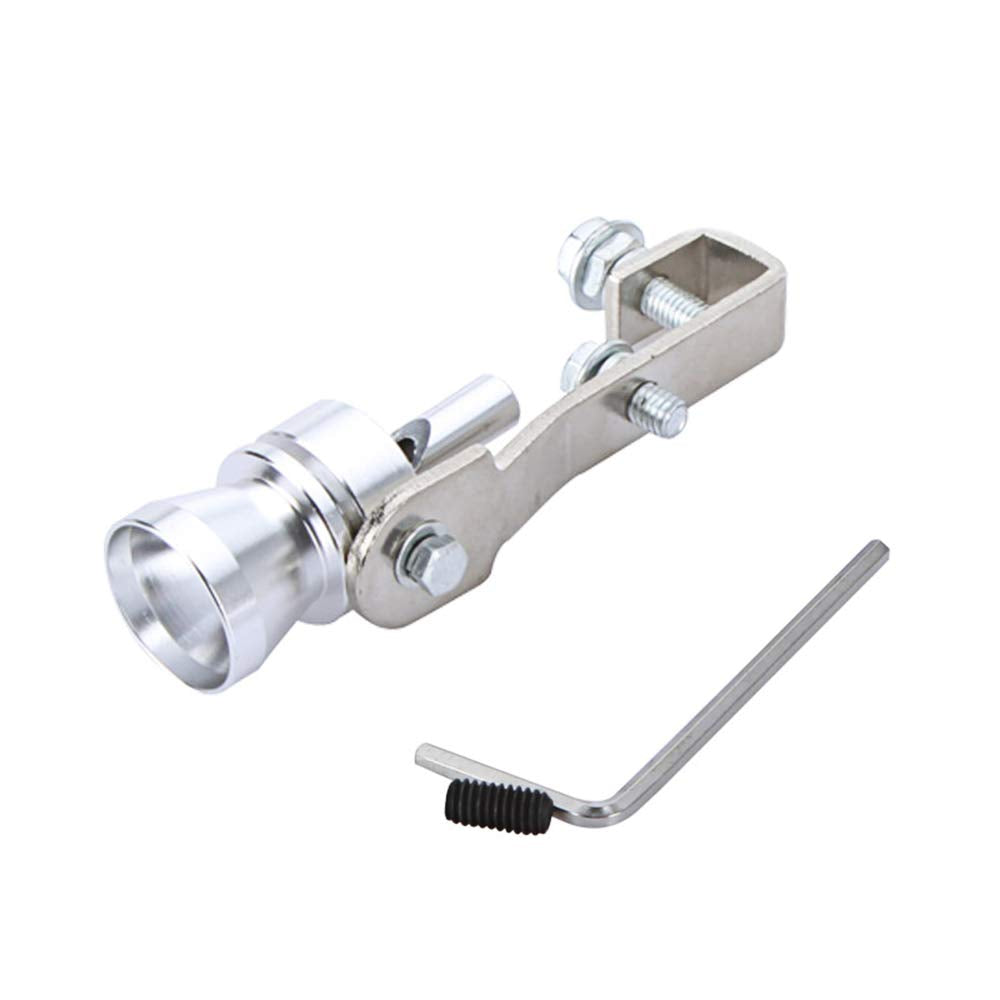 Other Aluminum Turbo Sound Whistle, Small Spanner, Screw (Silver, 11cm)