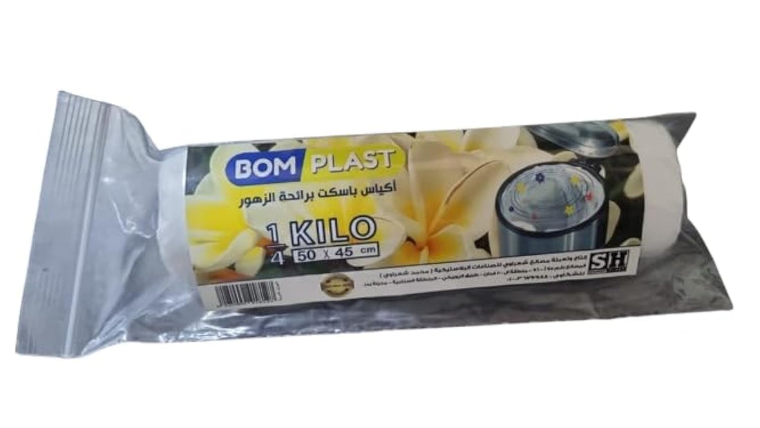 White garbage roll with flower scent 45 * 50 cm - 250 gm