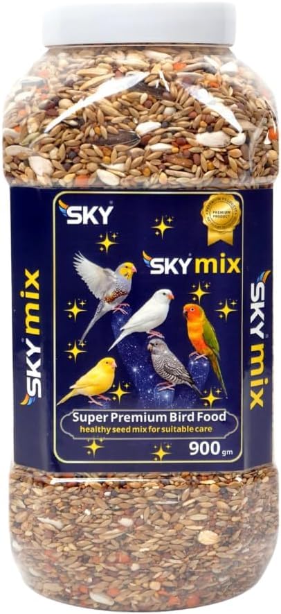 Sky Mix Bird Food 900g Premium Mixed Seed Mix for All Small Birds Healthy Bird Food Quality