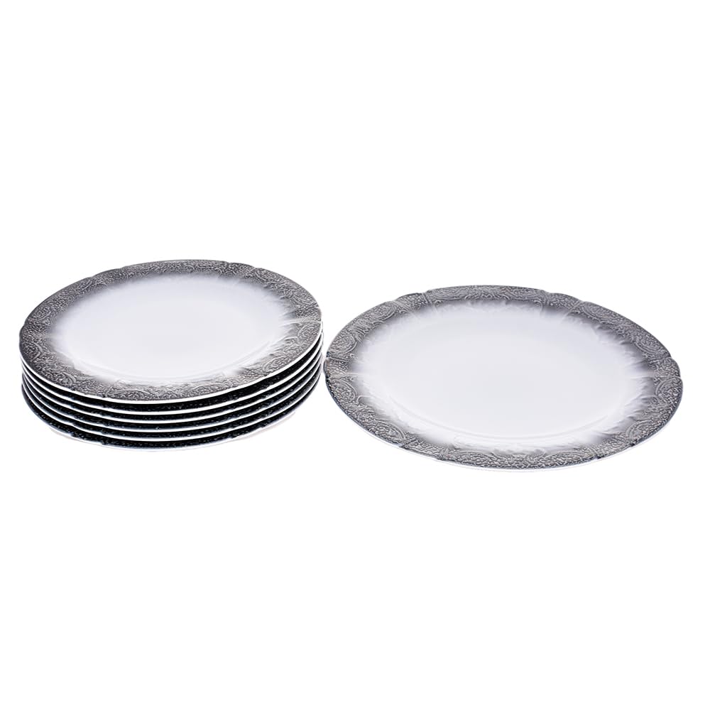 Fathy Mahmoud Dinner Set of 7 Pieces, Porcelain, Indigo