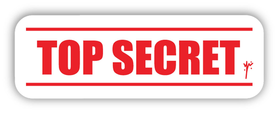 YM Sketch Laptop Sticker - Top seceret| 6x6 cm area size, 1Pcs| easy peeling and Stick Gift For college,office,artists,students,your car,notebook,laptop,fridge,desk,skateboard