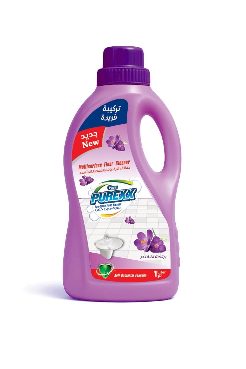 PUREXX Multi-Purpose Liquid Cleaner for Surfaces and Floors with Lavender Scent, 1 Liter