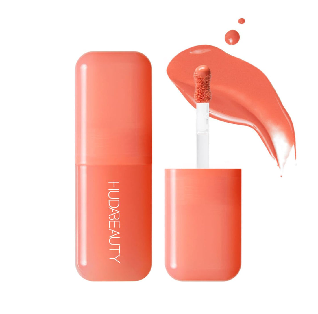 HUDA BEAUTY Blush Soft Glow Liquid Blush Peach Sorbet