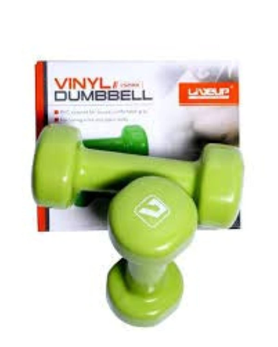 Liveup ls2001 for workout - vinyl dumbbell classical head for workout - multi colour