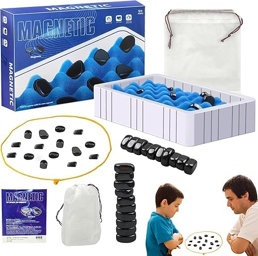 KIDSZONE Magnetic Chess Board – Portable Foldable Travel Chess Set with Magnetized Pieces, Compact and Lightweight for Home, Office & Travel