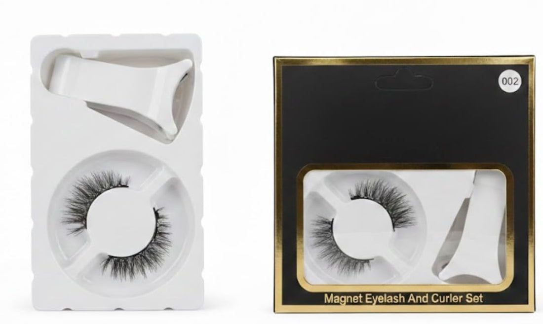 Magnetic Eyelashes - No Glue, Dual Applicator, Reusable, Waterproof, Soft Full Eye False Lashes (N02)