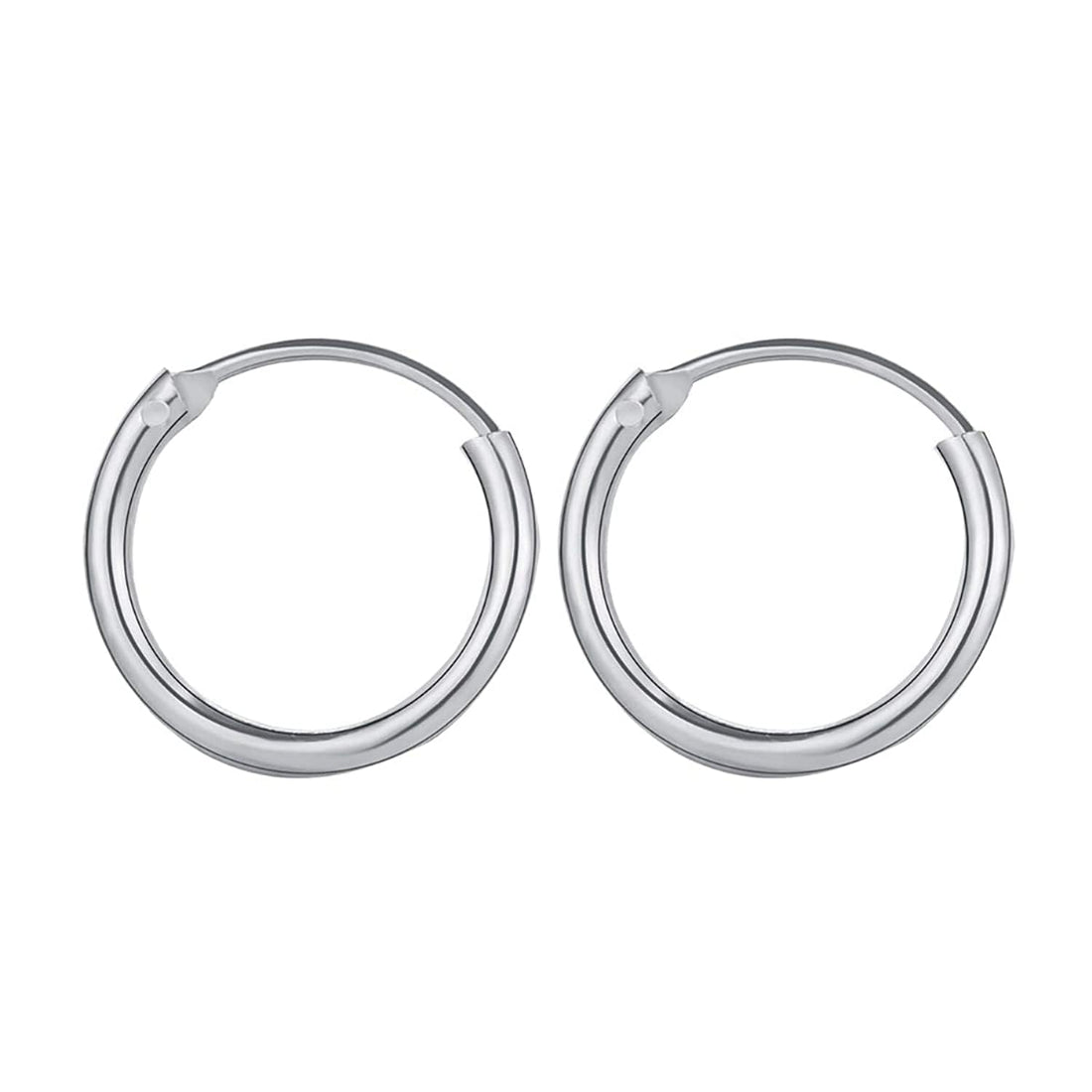 1/1.2/1.5cm Cuff Earrings Huggie Stud | Small Hoop Simplicity Round Circle Metal Punk Hip Hop Ear Ring Cartilage Lightweight Piercing For Women Men, Metal, not known,