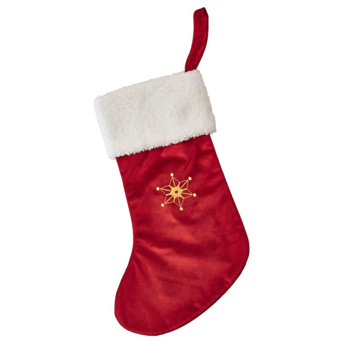 Digital Shoppy VINTERFINT Christmas Stocking, red, 50 cm (19 ¾ ")