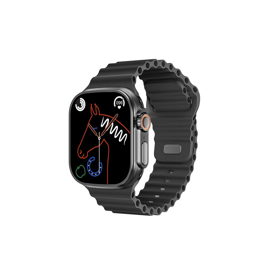 General GW16 Smart Watch for Men Women (Black) – 1.4” HD Display, Bluetooth Calling, Heart Rate & SpO₂ Monitor, 100+ Sports Modes, Waterproof Fitness Tracker with Long Battery Life