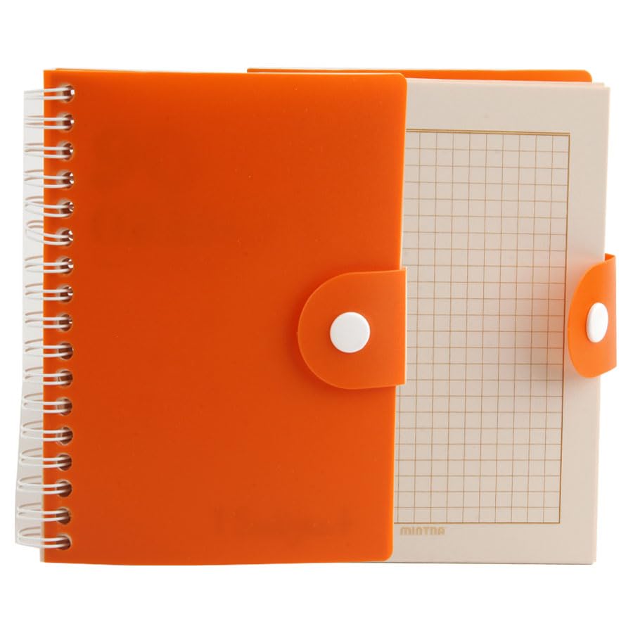 Mintra University notebook Ninety Capsule 1/2 cm ruled double spiral 90 sheets plastic cover A6