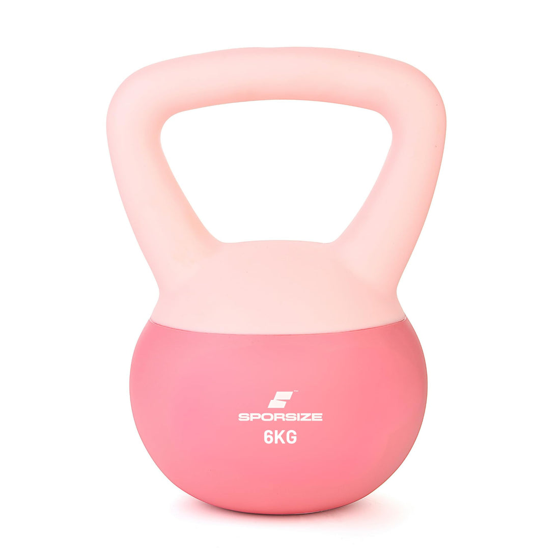 Sporsize Soft Touch Kettlebell – Non-slip Surface – Home Gym & Fitness Weight – Choice of 2-10 kg